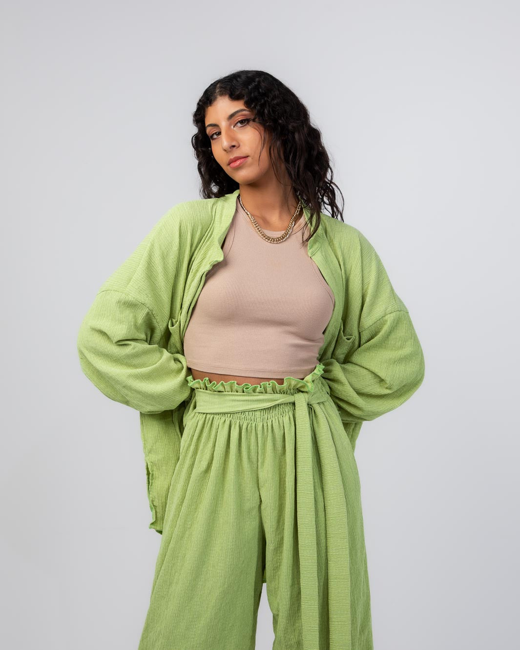 Miss Dreamy Wrinkled Cotton Set