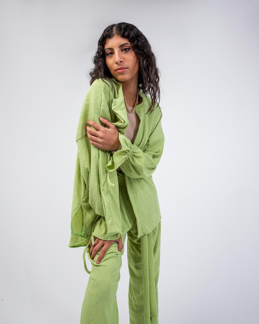 Miss Dreamy Wrinkled Cotton Set