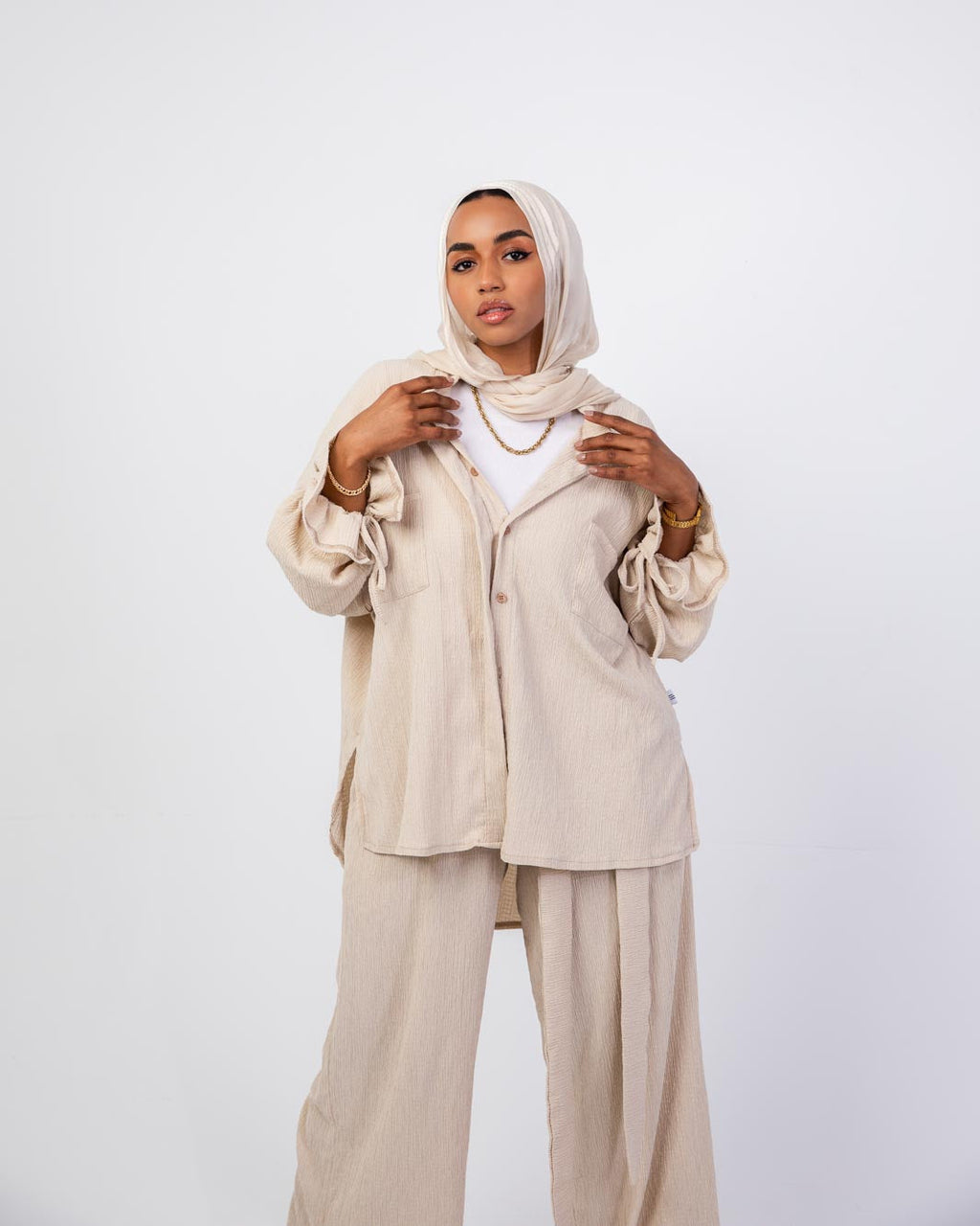 Miss Dreamy Wrinkled Cotton Set