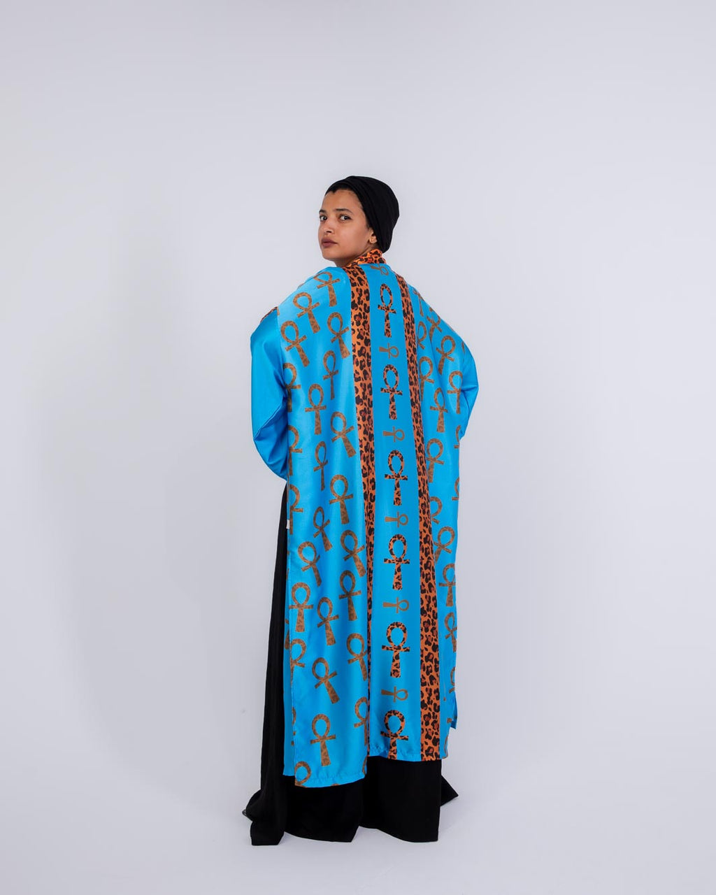 DAUGHTER OF THE NILE SATIN KIMONO