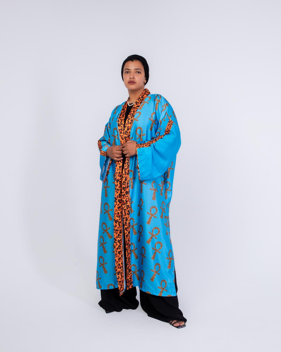 DAUGHTER OF THE NILE SATIN KIMONO
