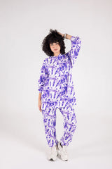 Purple tye-dye set