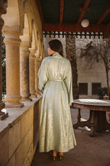 Shimmer kaftan in Aqua blue