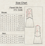 076 – Flared Silk Set