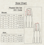 083 - Pleated Silk Set