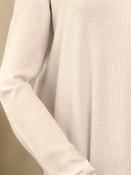 Ribbed Lycra Sleeves Dress