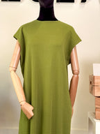 Ribbed Lycra sleeveless dress