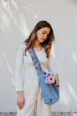 In bloom denim bag -Light wash