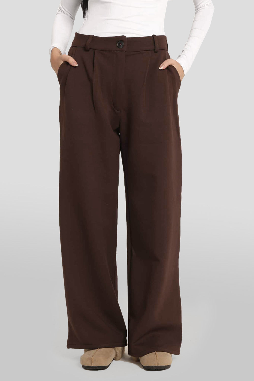 The Tailored Pants - Brown