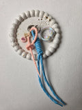 Blue Tassel Charm Keychain