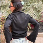 Suede basic top