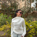 Suede basic top