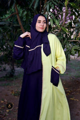 اسدال صلاة فسكوز كحلي ف أصفر