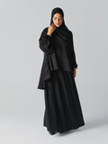 079 - Two-Piece Jacquard Abaya Set