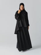 079 - Two-Piece Jacquard Abaya Set