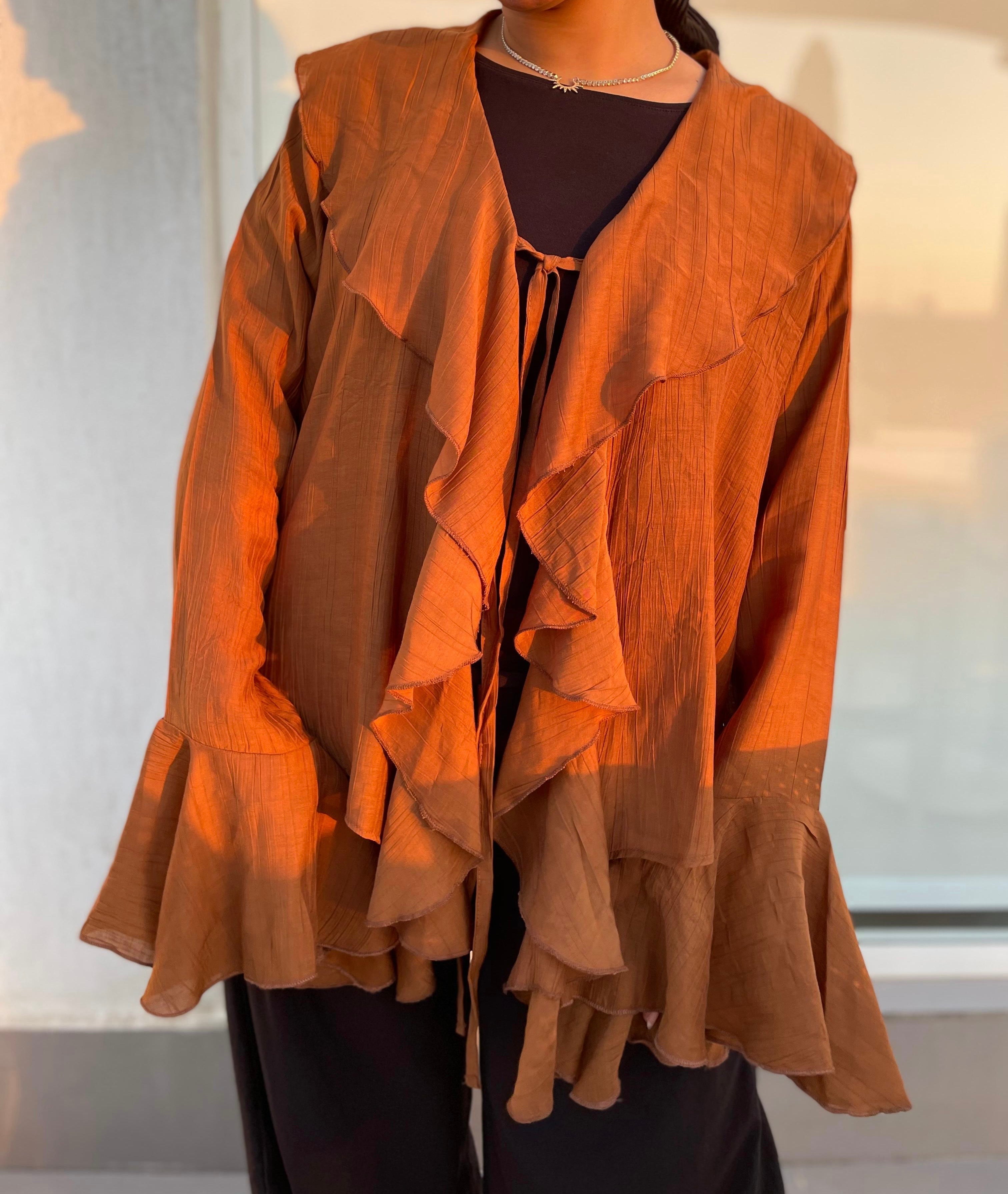 Extra Frill Flare Sleeve Blouse