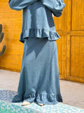 Linen Peplum Set C602