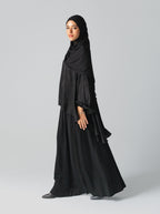 079 - Two-Piece Jacquard Abaya Set