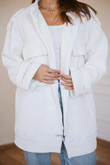 Bubble jacket in white