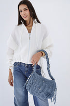 Studded Sky Bag