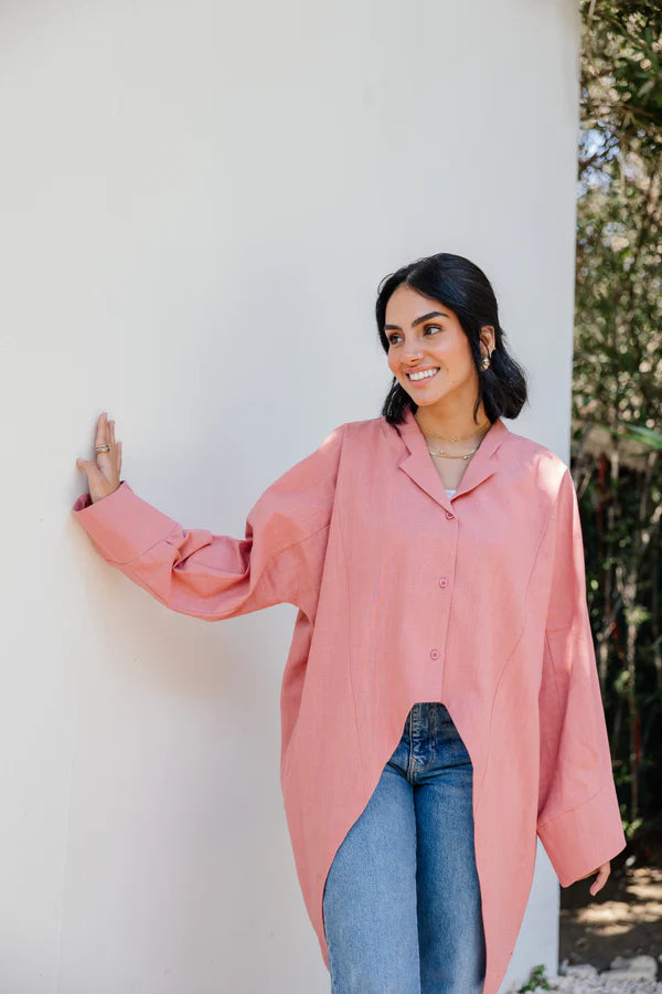 Pretty girl blouse in Peach
