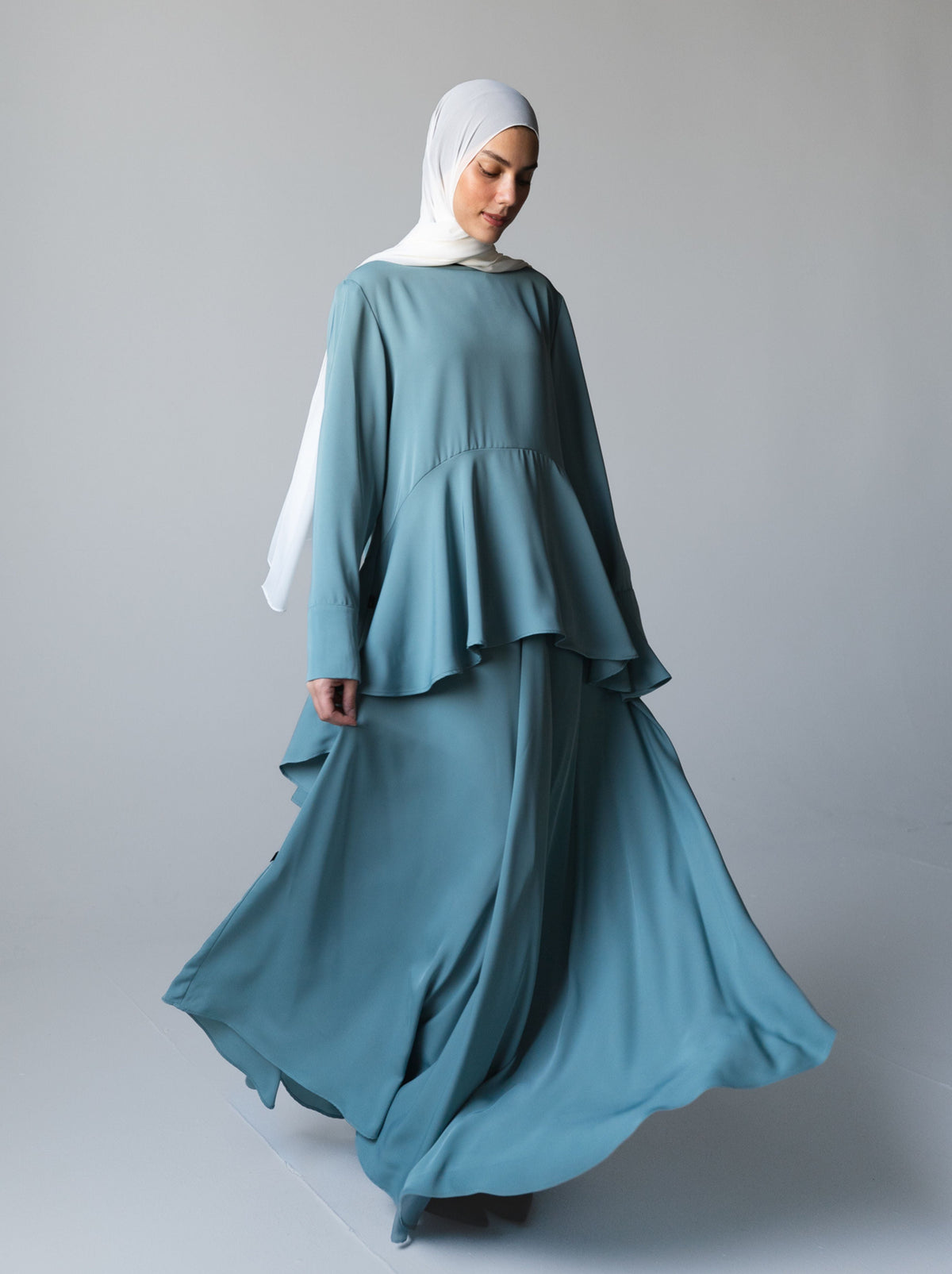 076 – Flared Silk Set