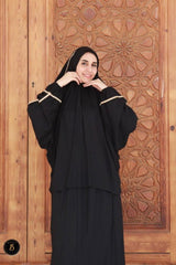 خمار وجيبة بكم اسود وبكنار سبحة