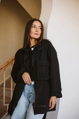 Bubble jacket in black