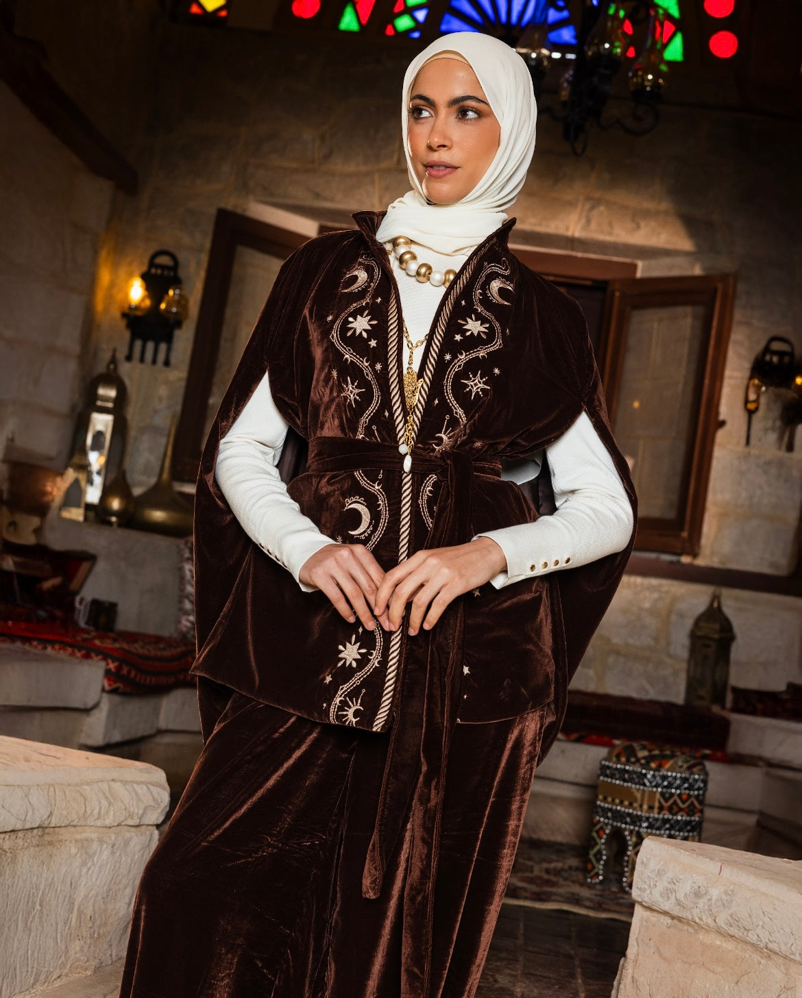 Falak Cape in Brown
