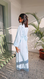 Sunday Linen Dress - Baby Blue