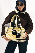 SCRUNCH BAG YELLOW
