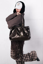 SCRUNCH BAG BROWN