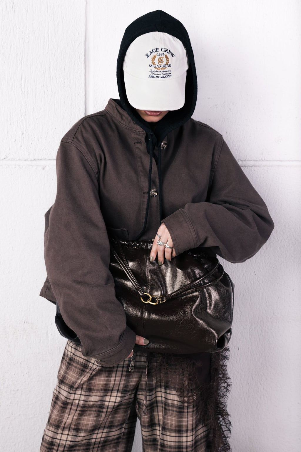 SCRUNCH BAG BROWN