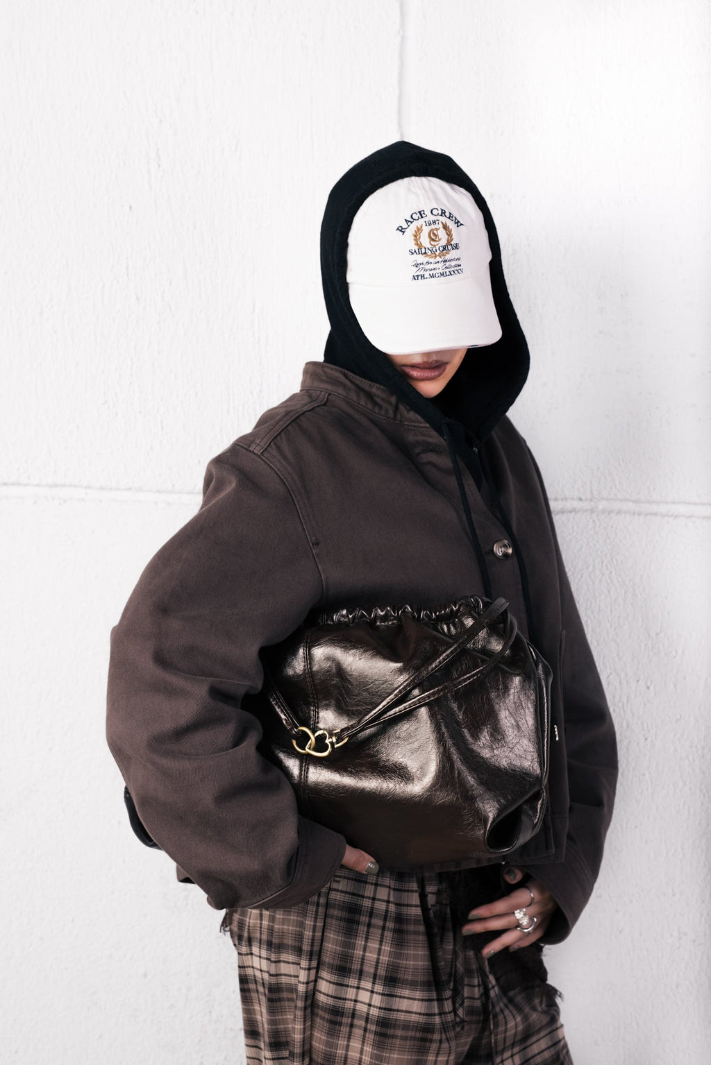 SCRUNCH BAG BROWN