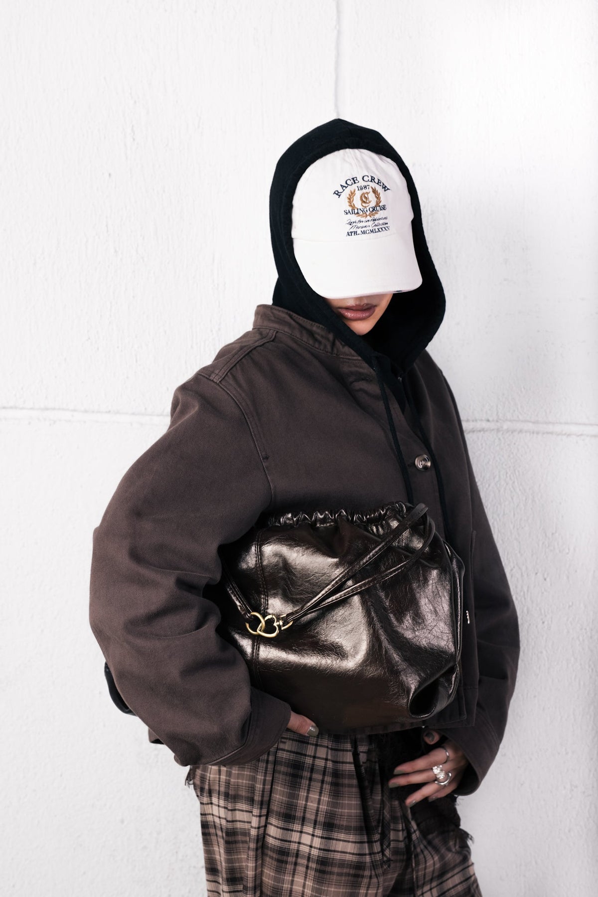 SCRUNCH BAG BROWN