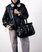 SCRUNCH BAG BLACK