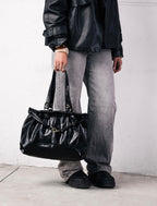 SCRUNCH BAG BLACK
