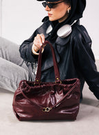 SCRUNCH BAG BURGUNDY