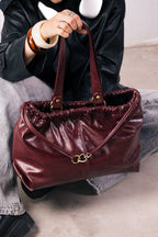 SCRUNCH BAG BURGUNDY