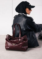SCRUNCH BAG BURGUNDY