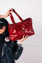 SCRUNCH BAG RETRO RED