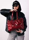 SCRUNCH BAG RETRO RED