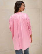 Basic Cotton T-shirt with cruched sleeves