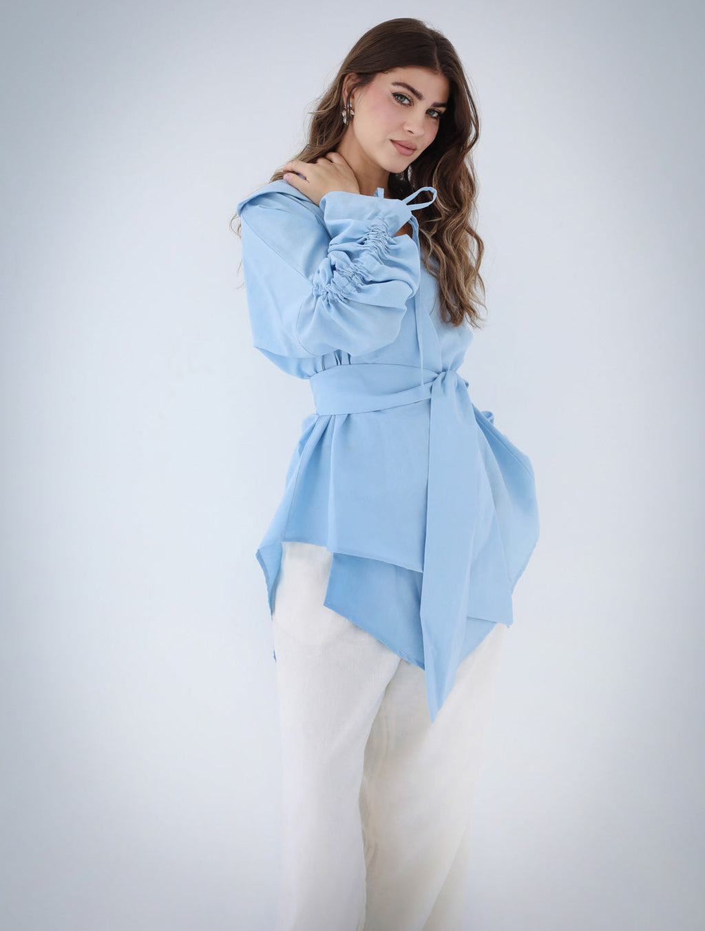 Soft Bloom Cardigan - Baby Blue