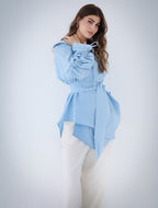 Soft Bloom Cardigan - Baby Blue