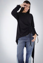 Asymmetric Crushed T-shirt