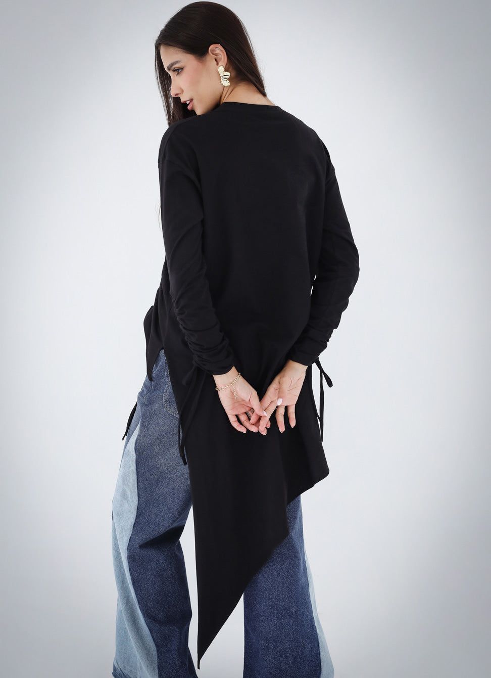 Asymmetric Crushed T-shirt