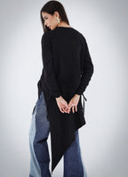Asymmetric Crushed T-shirt