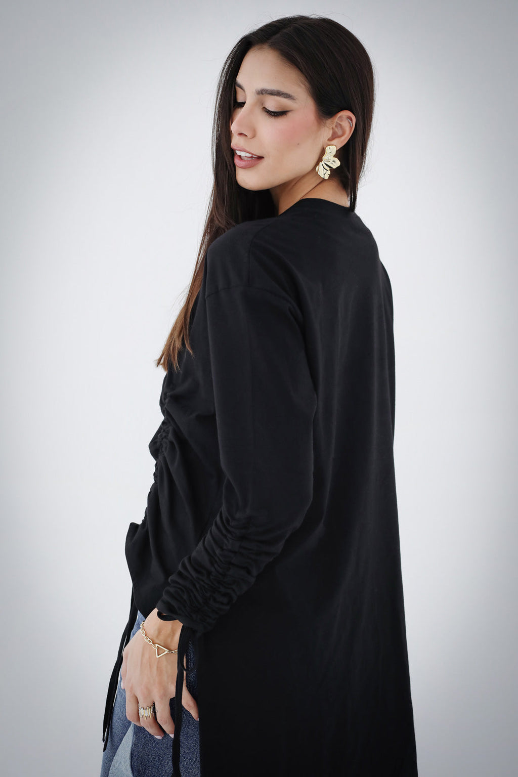 Asymmetric Crushed T-shirt