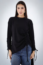 Asymmetric Crushed T-shirt